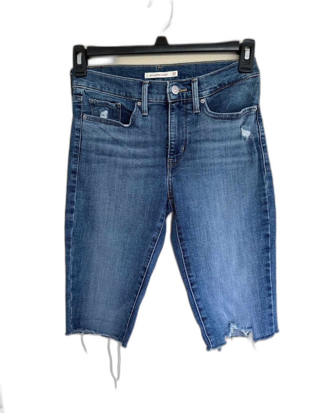 Levi's 311 Shaping Skinny‎ Jean Shorts in Medium Blue